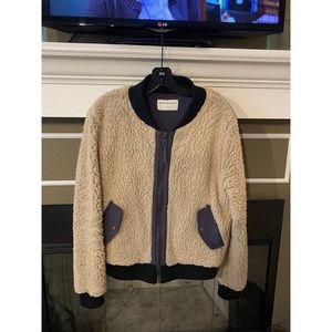 Faux Shearling Bomber Jacket by Anthropologie